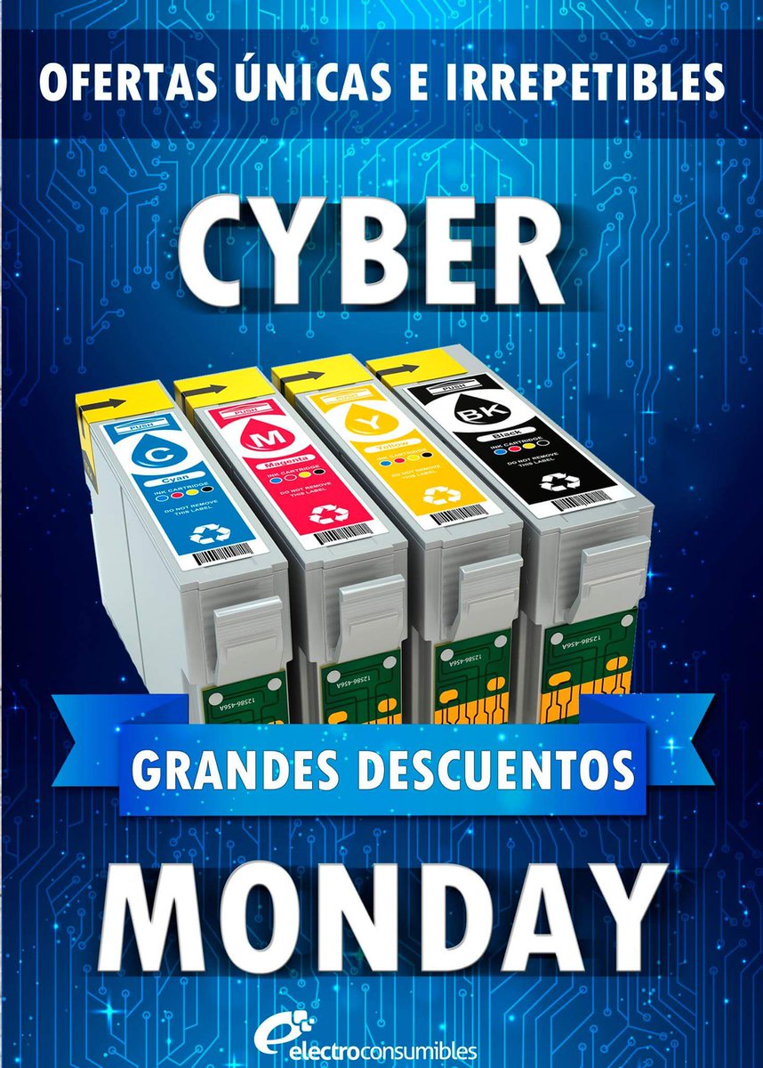electroconsu's tweet photo. Ya llegó!!! #cybermonday de #electroconsumibles,ofertas unicas e irrepetibles durante 24hrs
https://t.co/A6ZAbHcPmo#imprimirnoescaro https://t.co/ZtjN7ELisS