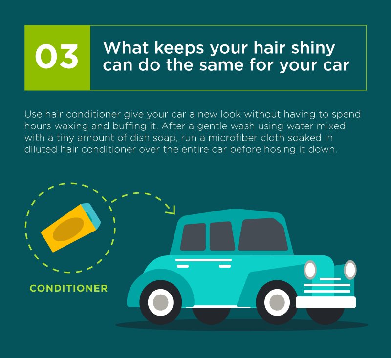 ArlingtonHonda's tweet image. Hair conditioner will give your car a new look without spending hours waxing and buffing! #CarHack