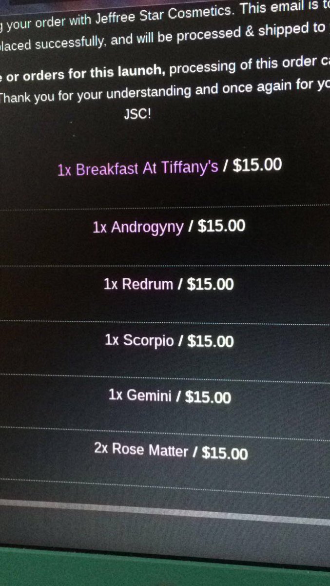 mlilly1307's tweet photo. That moment you realize you're wasting too much on yourself so you buy one thing for someone else..
Yeah got my mom one 😅 Lol
@JeffreeStar https://t.co/BhgsMN81B9