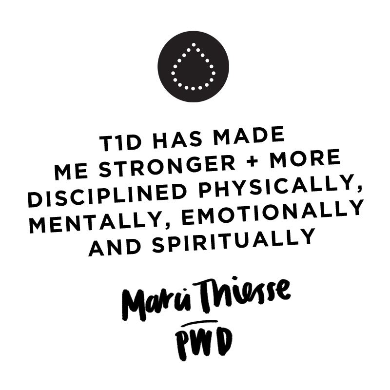 BeyondType1's tweet photo. "T1D has made me stronger + more disciplined physically, mentally, emotionally and spiritually." - Marci, #T1D https://t.co/4OccLCu5fA