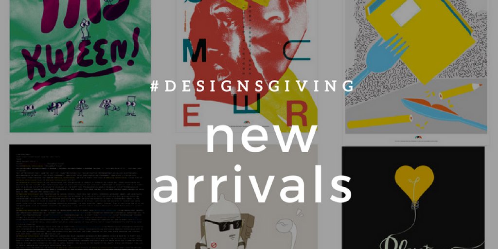 Beautiful new arrivals from @digitalkitchen and @ideo now available #postersforgood #DesignsGiving designsgiving.ideo.org