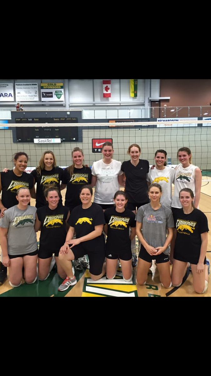rink041's tweet photo. Had a fantastic day/night reconnecting with Cougar Alumni and watching the next generation of Cougars play. @ReginaCougars 🏐 https://t.co/GUHH5303rY