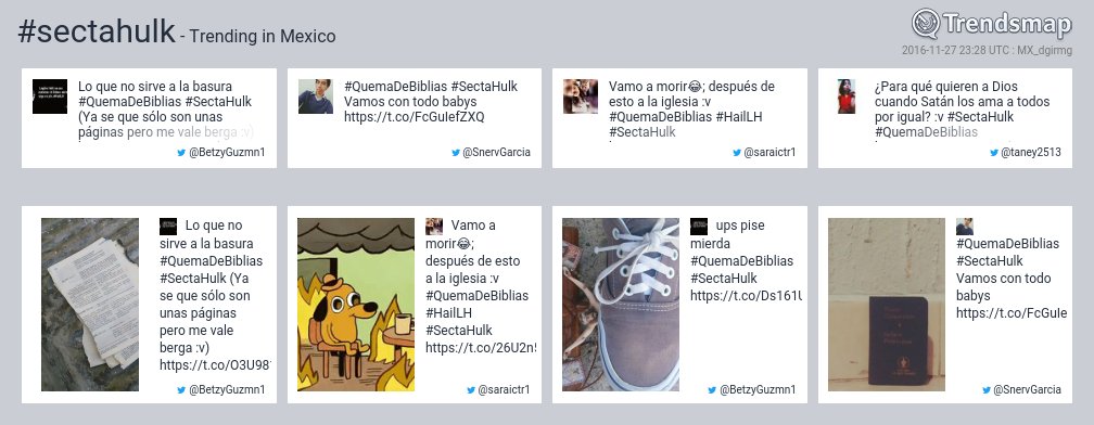 TrendsMexico's tweet photo. #sectahulk es ahora una tendencia en Mexico

https://t.co/tv813smrzx https://t.co/zlb0kpzPsG