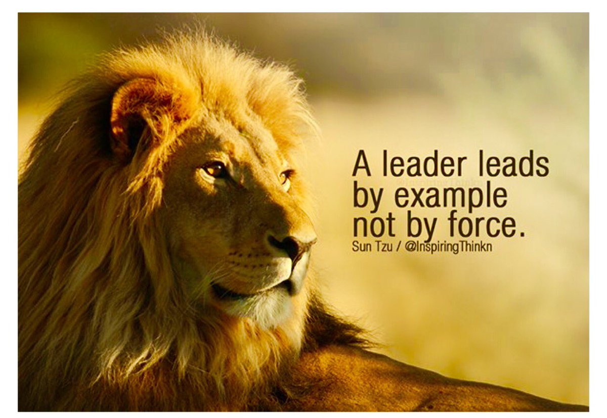leaders lead by example