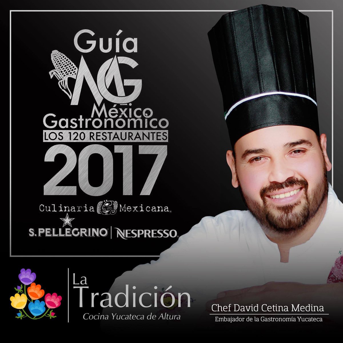 Muchas gracias a <a href="/cmexicana/">Culinaria Mexicana</a> a <a href="/ClaudioPobleteR/">Claudio Poblete Rodriguez</a> por pertenecer a la lista de los 120 mejores restaurantes de México <a href="/LaTradicionMID/">La Tradición</a>