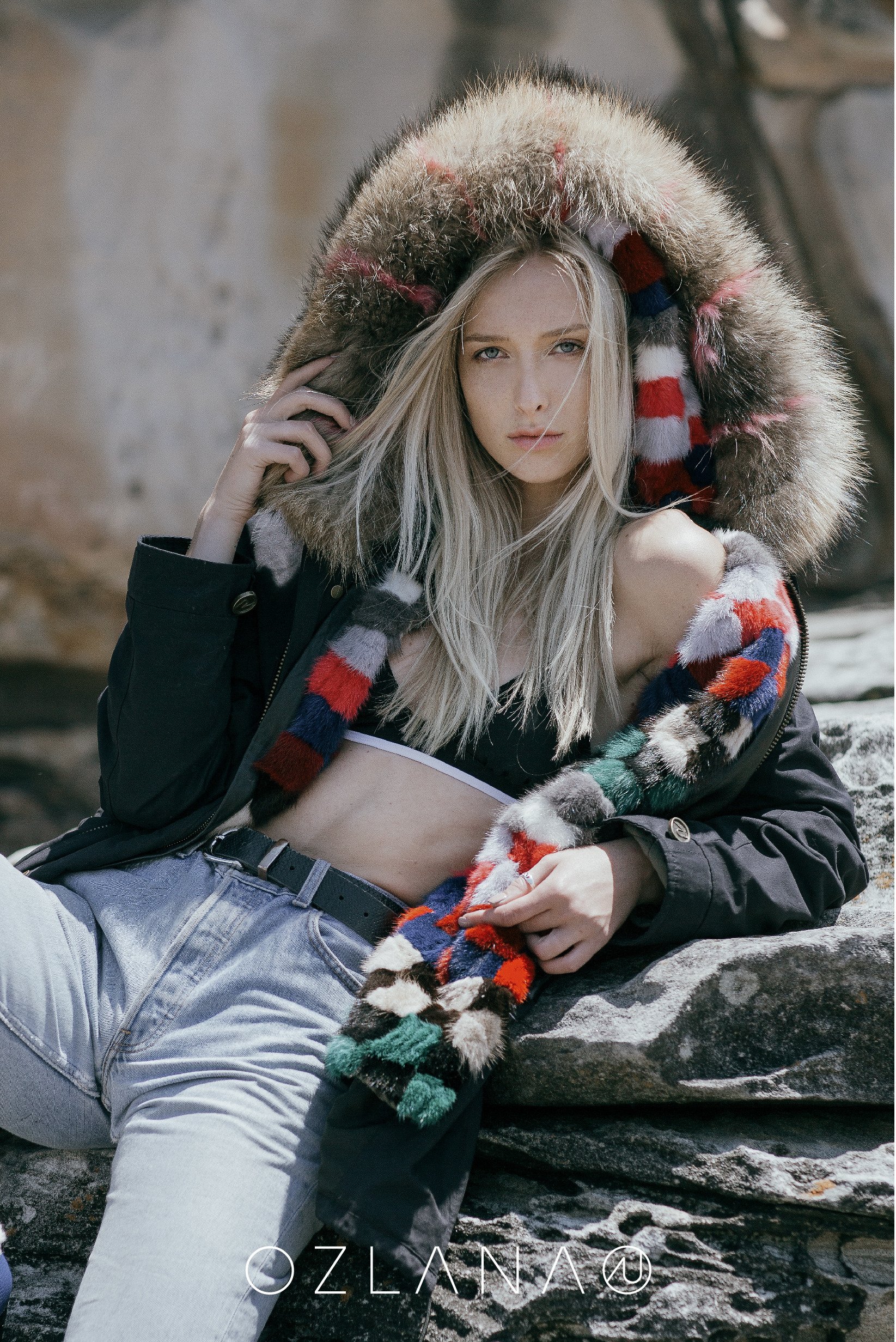 Ozlana top fur parka
