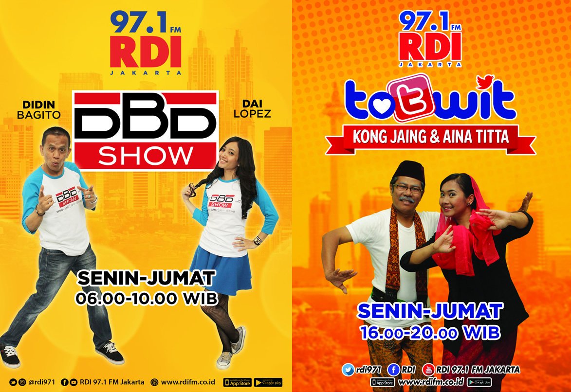 <a href="/rdi971/">97.1 FM RADIO RDI JKT</a> <a href="/Dincesss/">Dina</a> <a href="/alanheaven92/">Alan Rempong Pluit</a> <a href="/AmamyRizal/">aMiend95</a> <a href="/AgusSubuh91/">Agus Subuh</a> Woii.. Lagi Galau? Gk semangat? #EksiezzDiRadioRDI aja. Ada #DBDSHOW &amp; #totwit lohh