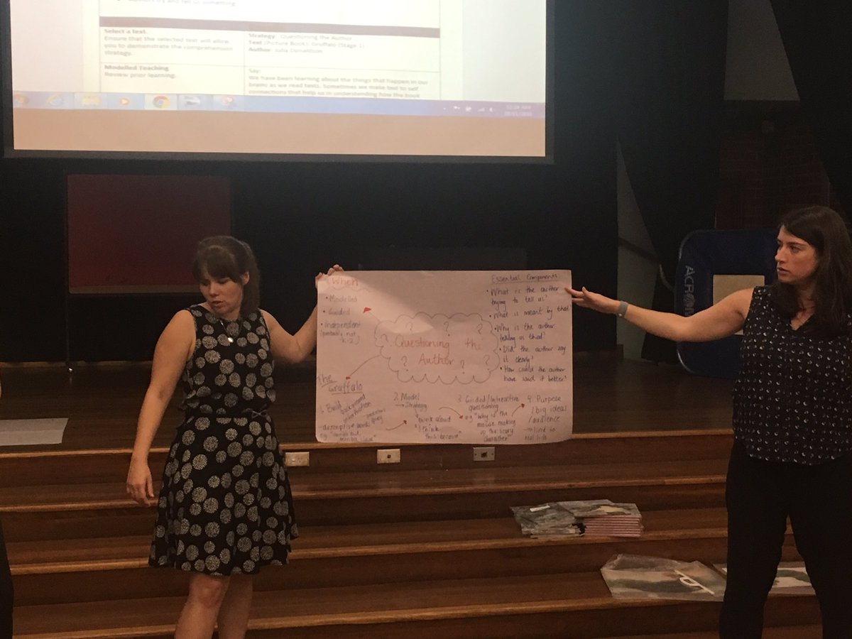 chrissyc26's tweet image. Our @merrylandseast experts explaining 'questioning the author' teaching routine #communityofschools @johnqgoh @salhaidar3 @ChrishabChris