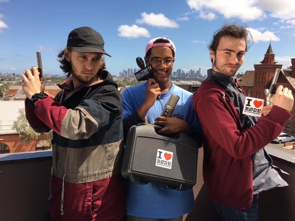rodemics's tweet photo. The @BTVMelbourne crew ready for #action with a new set of #RØDE #mics incl the #NT2000, #NT55 and #Reporter! Nice work guys! #BalconyTV https://t.co/2auF6eVWe4