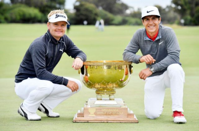 Soren Kjeldsen and Thorbjorn Olesen clinch the first World Cup of Golf for Denmark
#golfworldcup #flightmode #becauseNEWsnevergetsOld