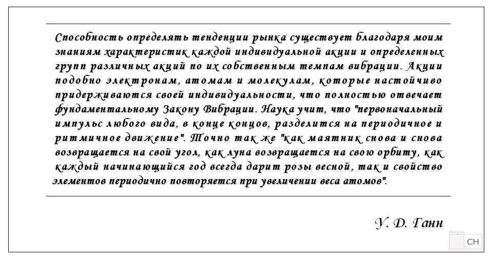 Ch_Trading's tweet image. У. Д. Ганн  о законе Вибрации