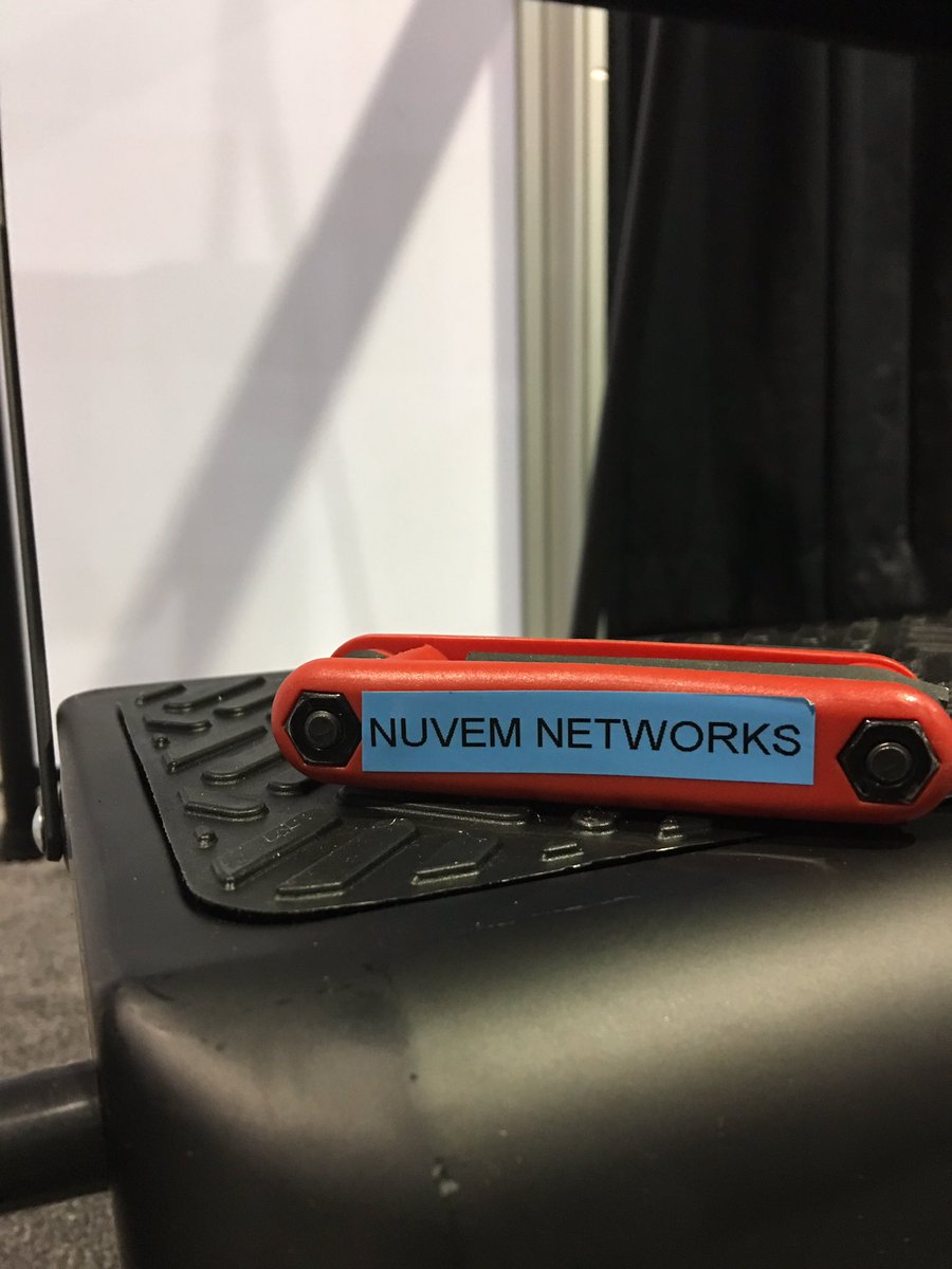 AlistaLebo's tweet photo. .@NuvemNetworks booth building has started! Get ready to #DeployNuvem #AWS #reInvent https://t.co/xuDhotG93R