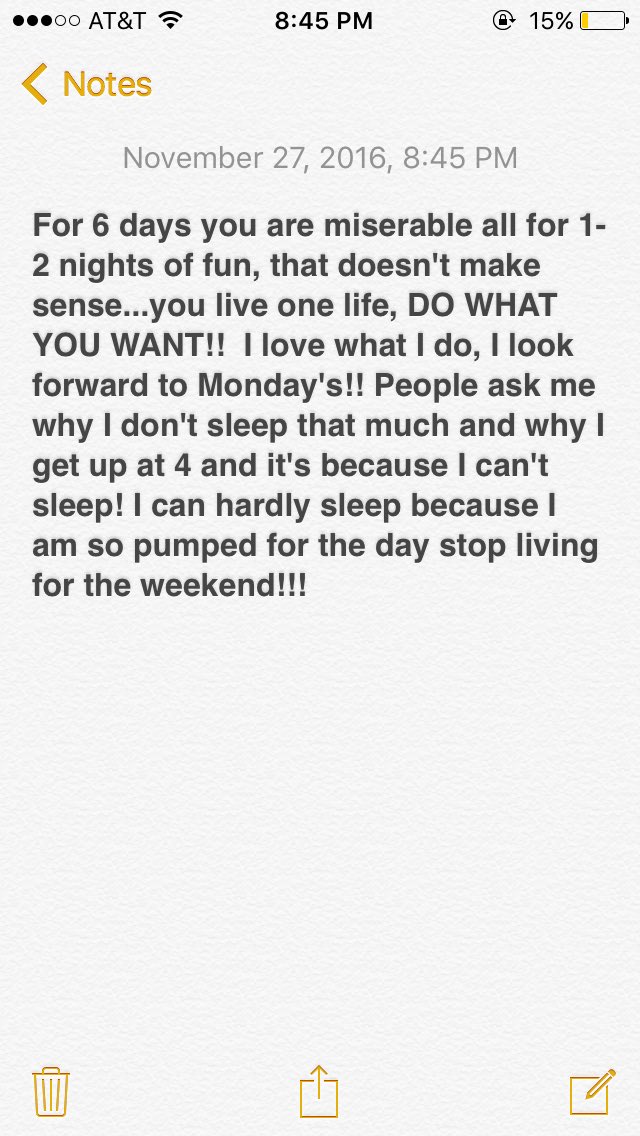 JasonNewlan's tweet photo. If you live for the weekend your life is "broken" #onehun 💰🔨 https://t.co/ymbhMZKRm2