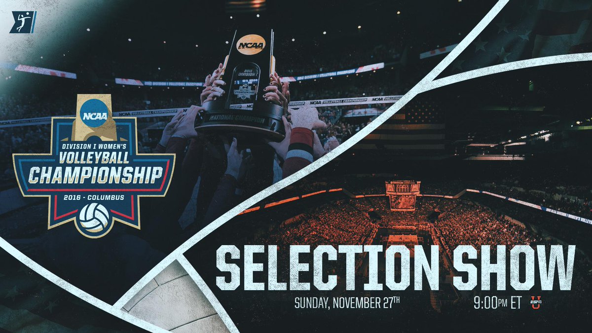 NCAAVolleyball's tweet photo. The wait is over. The #NCAAVB Selection Show STARTS NOW!

📺 @ESPNU 
💻 https://t.co/c6e1uN0JiJ https://t.co/aemCLLgXry