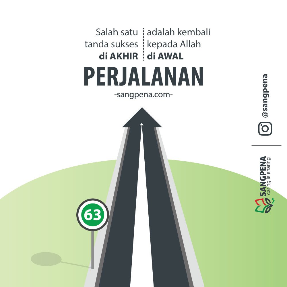 masliil's tweet photo. Salah satu tanda sukses :)

Sudahkah kita pancangkan lurusnya niat sebelum menempuh jalur2 panjang ini? https://t.co/1Qye19isnc