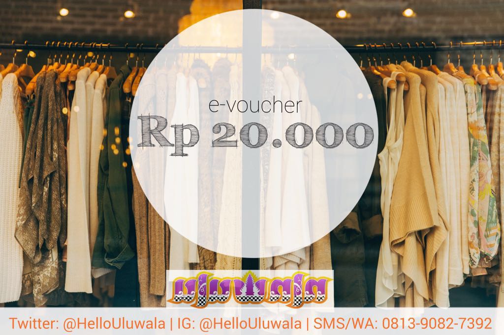 Voucher apa sih? Voucher belanja produk-produk uluwala tentu! Yuk, mention twitter dan instagram <a href="/HelloUluwala/">Uluwala</a>