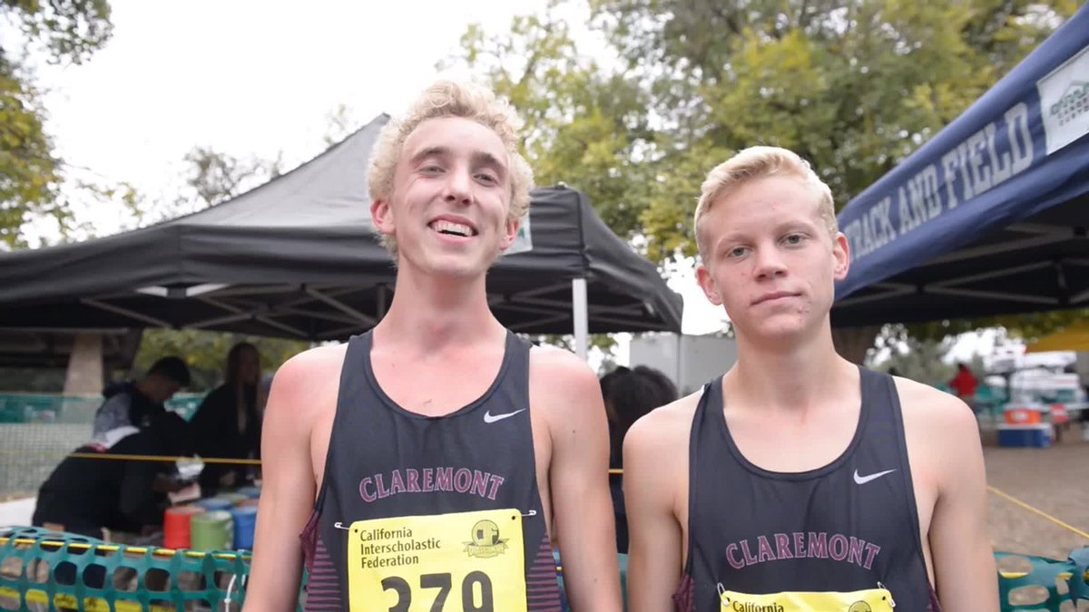 runnerspace's tweet photo. .@dyestatcal interviews from the #CIFXC state meet --> https://t.co/EneVBU7lAX https://t.co/0sLGAieTHR