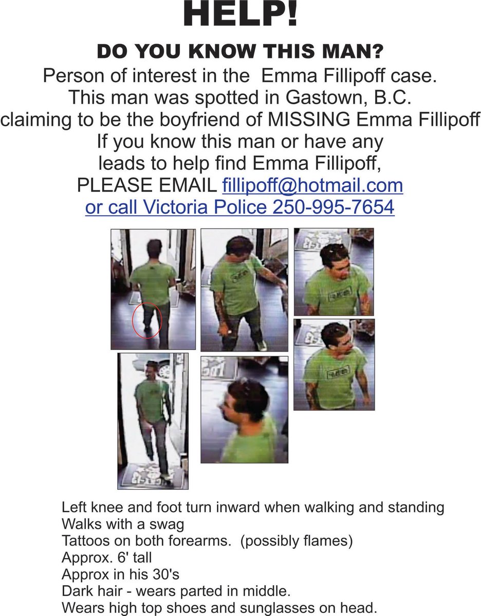 forgiven86's tweet photo. #EmmaFillipoff has been missing from #VictoriaBC 4 yrs now. This man is still of interest. More info: https://t.co/I7wnIlMfLR #FindingEmma https://t.co/xYZpaw3N0I