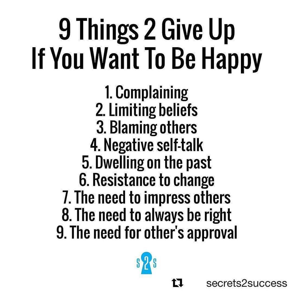 kindTover's tweet photo. How many of these are you ready to give up? 
Great post from @secrets2success . . . .
#secrets2happiness 🙌🙏 https://t.co/Y2pMGOcvoX