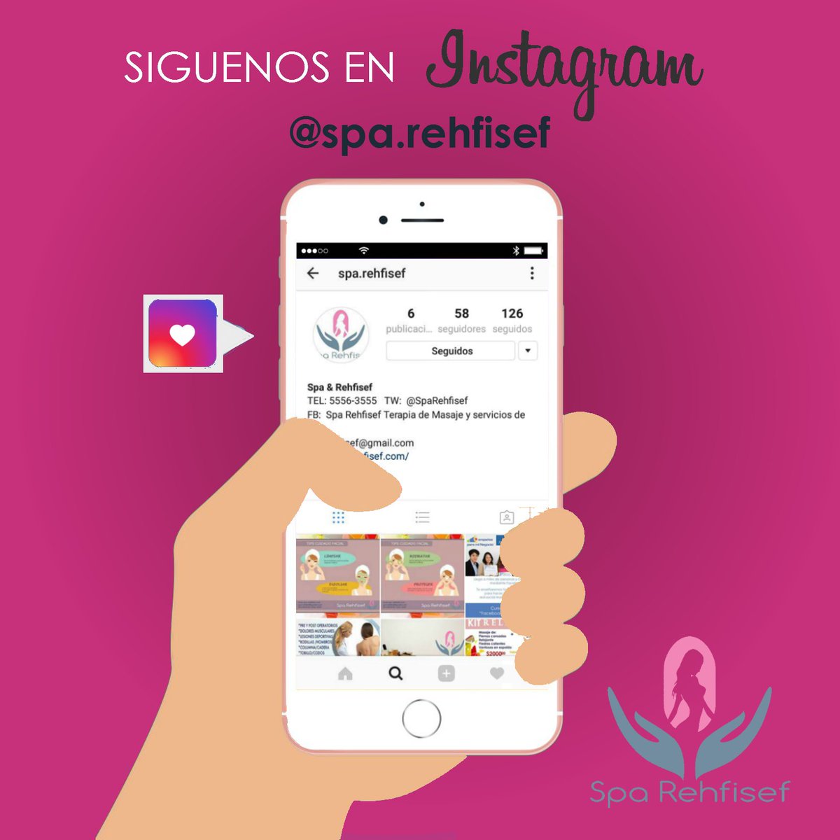 SpaAsanaMasaje's tweet photo. Siguenos en instagram!! 📲😊💟
#followus #insta #instagram #spa #sparehfisef #rehfisef #siguenos #seguir #oninstagram #masajes #terapiademasaje https://t.co/ysFLGRWChc