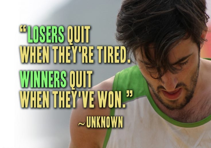 thetrusttest's tweet photo. Losers Quit when they're tired, Winners Quit when they've won #QOTD #Quotes #MondayMotivation https://t.co/kmhiyEi9xK
