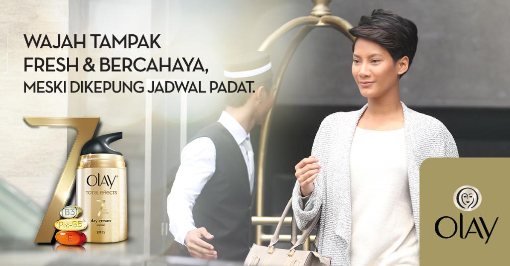 Pelembab wajah yang tepat jadi kunci kecantikan terbaik <a href="/TaraBasro/">Tarabas</a>. Tara pilih Olay Total Effects. Kalau kamu? #OlayMoment
