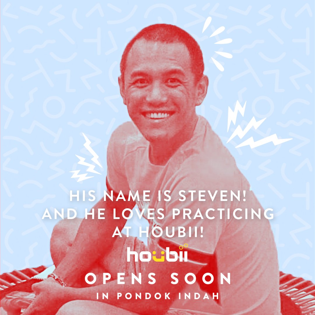 Steven is waiting for you! Join him next month! #HoubiiJakarta #HaveFunWithHoubii #ExperienceHoubii #JoinTheMovementNation