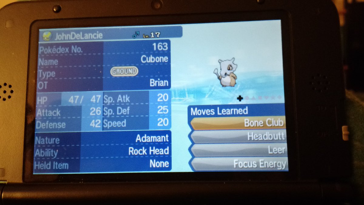 BBAlpert's tweet image. The Pokémon name I'm most proud of is probably @johndelancie the Cubone. #QBone