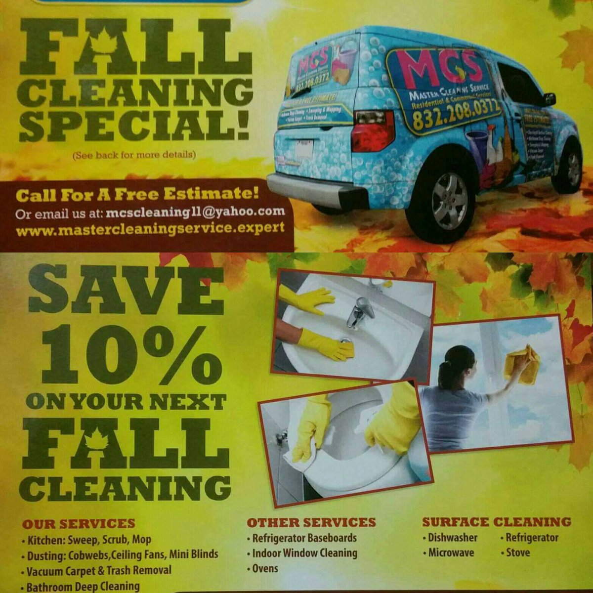 mcshoustontx's tweet photo. Time is running out! Don't pass up on the #discount... Call us! #MasterCleaningService #HouseCleaning #FreeEstimate https://t.co/y9fL30f4Yd
