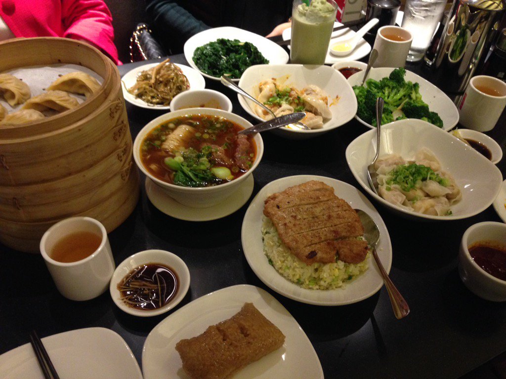 ZagatSF's tweet image. Finally, we'll just say the table was covered @dintaifungusa in Santa Clara. #Deliciousfeast