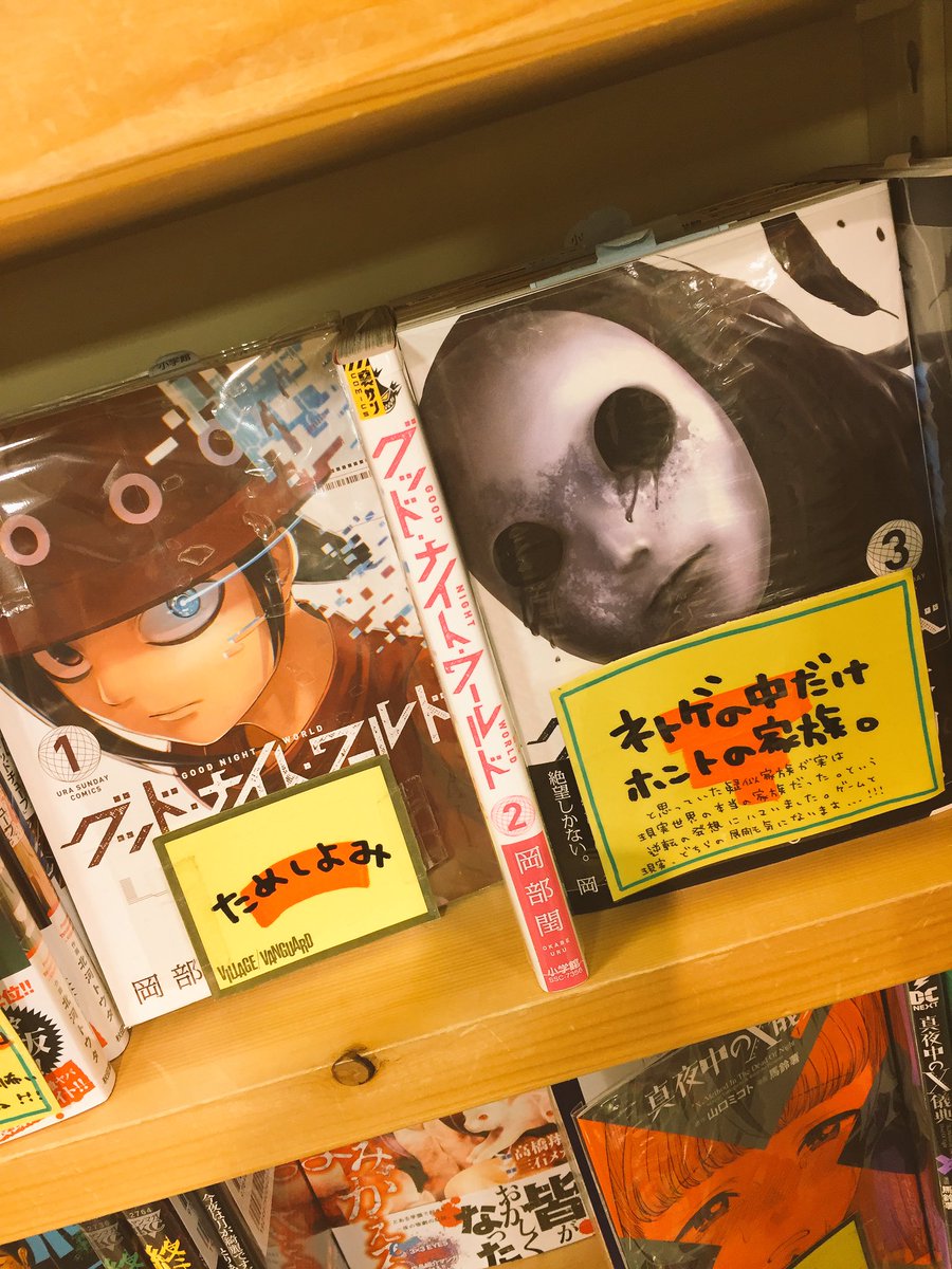 O Xrhsths V Vイオンモールkyoto Sto Twitter 今日の担当イチ押しコミックは グッドナイトワールド わたくし今一番ハマってます ネトゲと現実世界というよくある題材ながら毎巻思わぬ方向に展開するので全く目が離せない ぜひとも読んでほしい