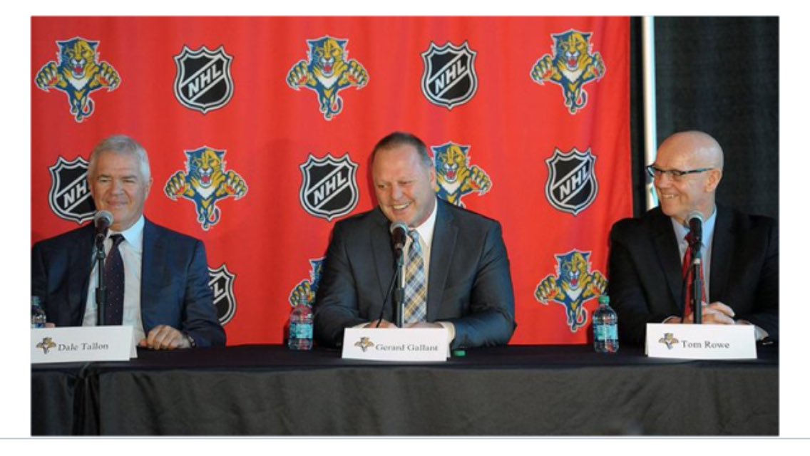AGBRSports's tweet photo. "Hey Gerard, you know I'm coming for your job once I get rid of Tallon right?" - Tom Rowe to Gerard Gallant probably. #FireTomRowe https://t.co/CfR6vew3m0