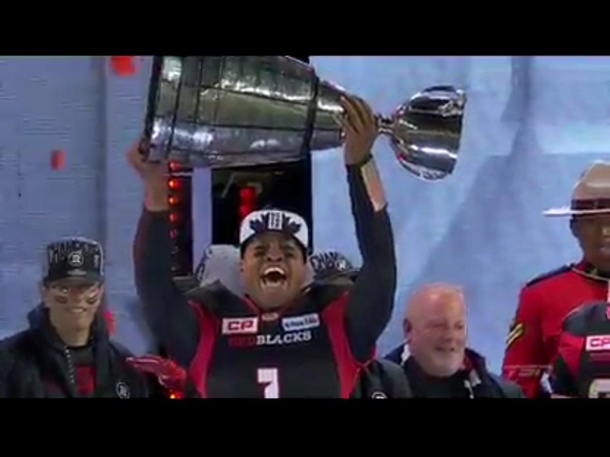 Best bday present ever!  RedBlacks win the grey cup!  No words right now... #GreyCup #rnation #redblacks #cfl