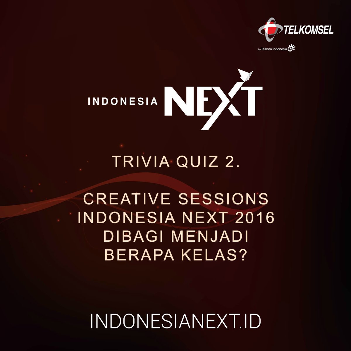 indonesia_next's tweet photo. Q2. RT &amp; jawab dgn hashtag #IndonesiaNEXT2016 #BikinKerenIndonesia https://t.co/m2z8PwWGIU