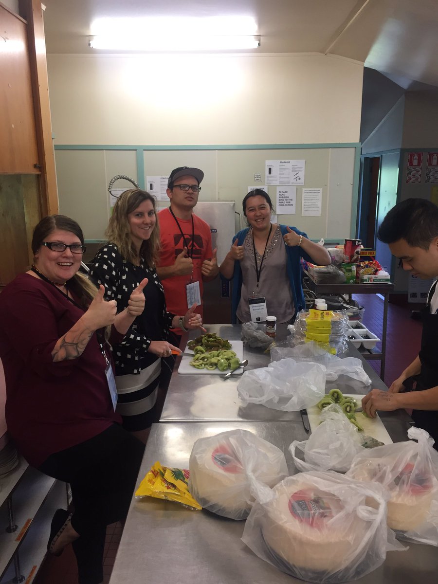 TeOhuRata's tweet photo. Pavalova and kiwi fruit preparation @AIDAAustralia #PRIDoC https://t.co/CWOWMhQKVm