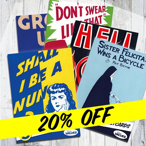 vintage_values's tweet photo. Never mind Christmas cards – check out our postcard packs! Today they're €3.35 per pack, or get them all for €16. https://t.co/r7GwI4BQM6 https://t.co/MyHAbyZN3x