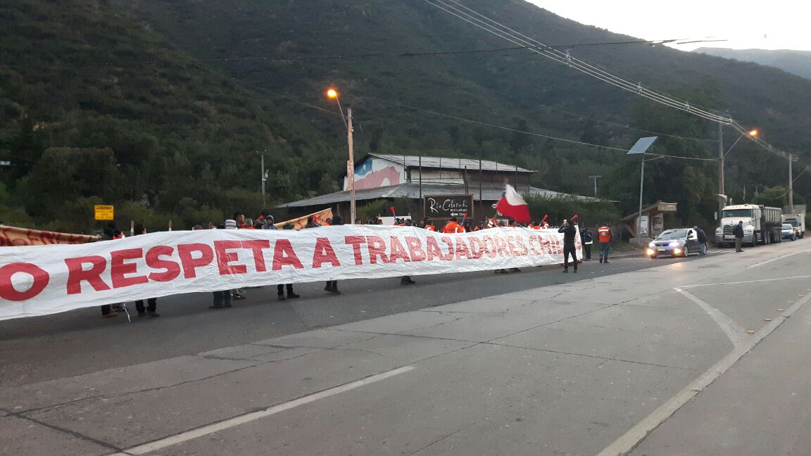 Trabajadores de Hochtief no se rinden y siguen luchando 24 dias de Huelga #huelgaaltomaipo