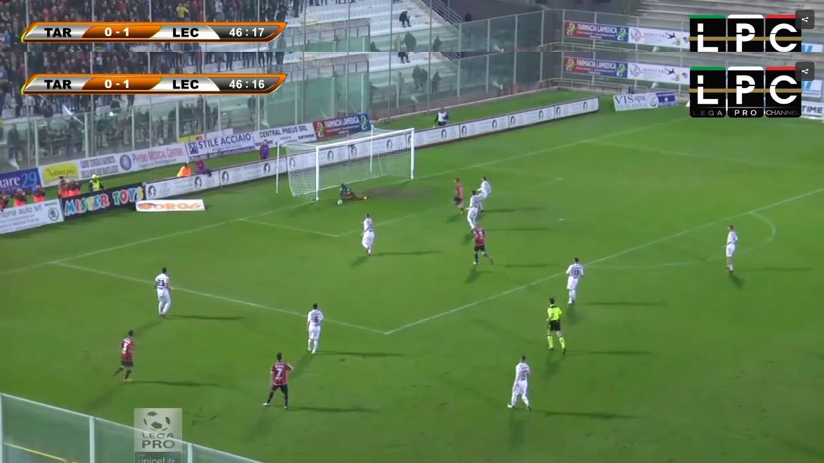 otherside1993's tweet photo. #TarantoLecce  Il gol fantasma non convalidato a Francesco Potenza https://t.co/mzE3vPWRq5