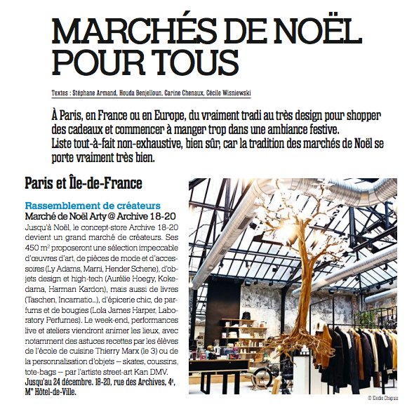 PabloColin's tweet photo. On retrouve le marché de #Noël Arty du #conceptstore @Archive1820 dans @anousparis cette semaine ! #art #cadeaux #paris #MarcheDeNoel https://t.co/TMDlaeV0xs