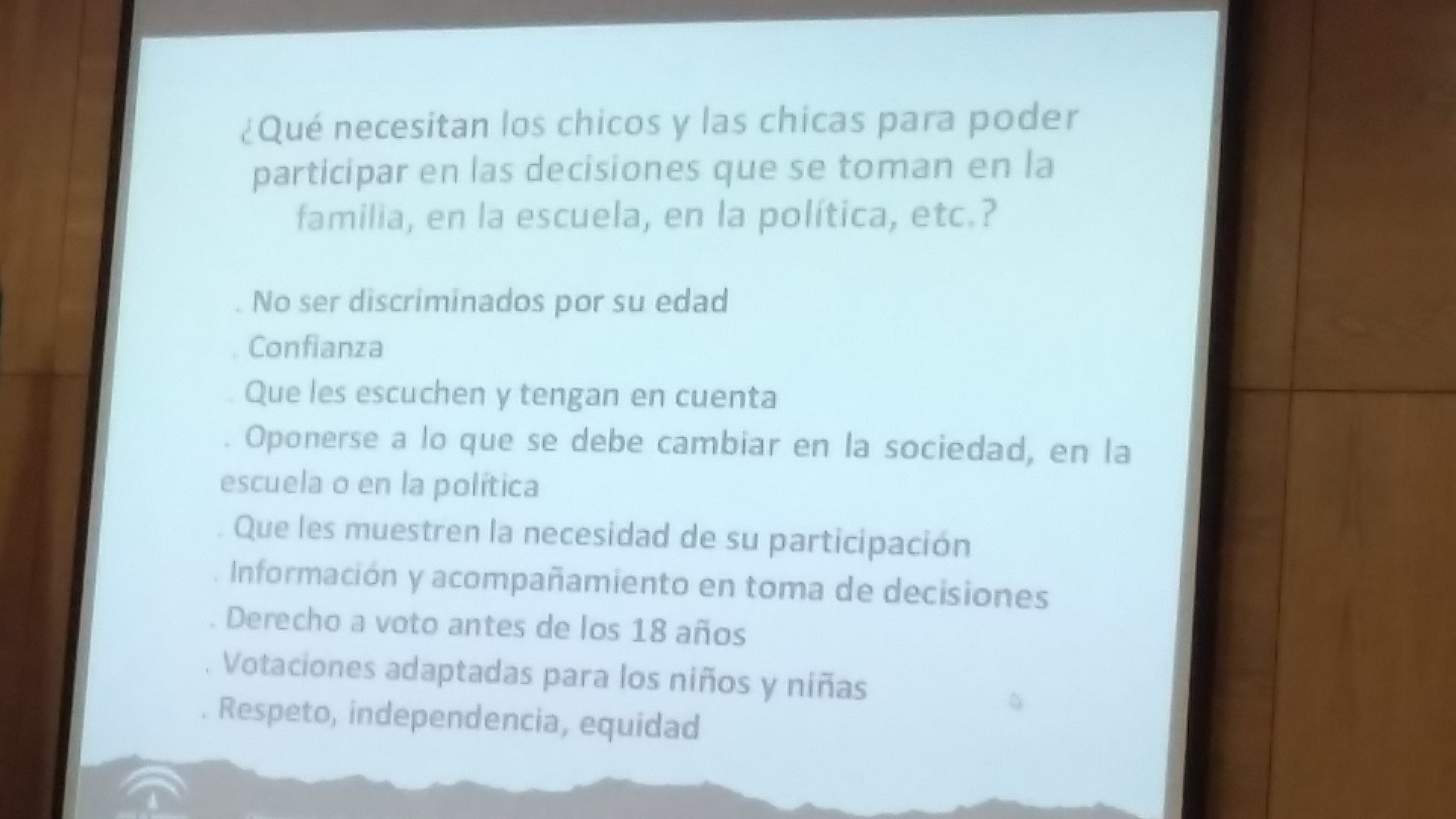 Necesidades de los chic*s para #participar en la toma de decisiones que les conciernen #ForoInfancia #IIPIA https://t.co/IqGcFQk7zm