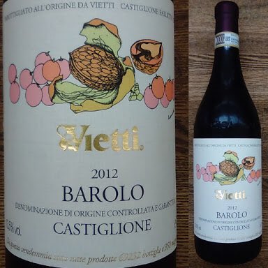 ☆Vietti Barolo
カスティリオーネファッレット地区に4代にわたりワインを造るヴィエッティ家。創立以来品質にこだわるワイン造りを続ける、早くからバローロのトップ生産者に数えられるほどの実力派。
地元のアーティストが手がけるエチケットも人気の１つです。