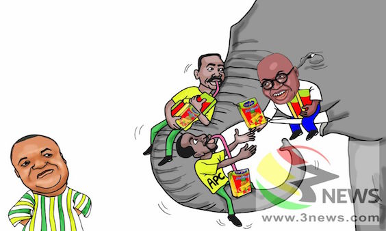 3NewsGH's tweet photo. Cartoon: Comics of the ‘Ayarigates’ https://t.co/Hir61VqzKp @NAkufoAddo @Tilapia_TV3GH https://t.co/n17kOlEyz0