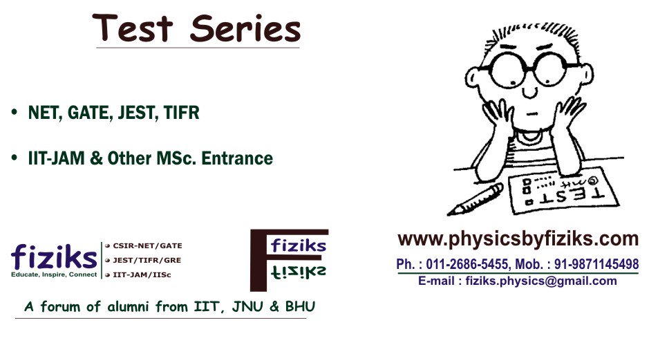 AVSfiziks's tweet photo. Today we are going to start first #FullLengthTest for #CSIR-NET/JRF at 12:00 noon to 3:00 p.m. We wish you all the best. :) https://t.co/JGlDs9lj70