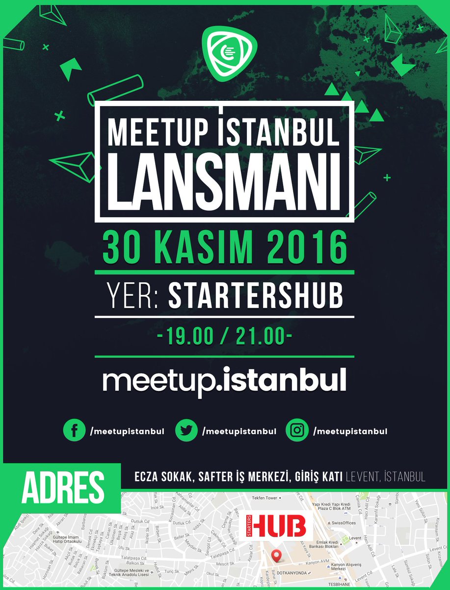 meetupistanbul's tweet photo. Meetup Istanbul lansmanına herkesi bekleriz. Aralık 2016'da başlıyoruz! #meetupistanbul https://t.co/v8lhLDzCVS