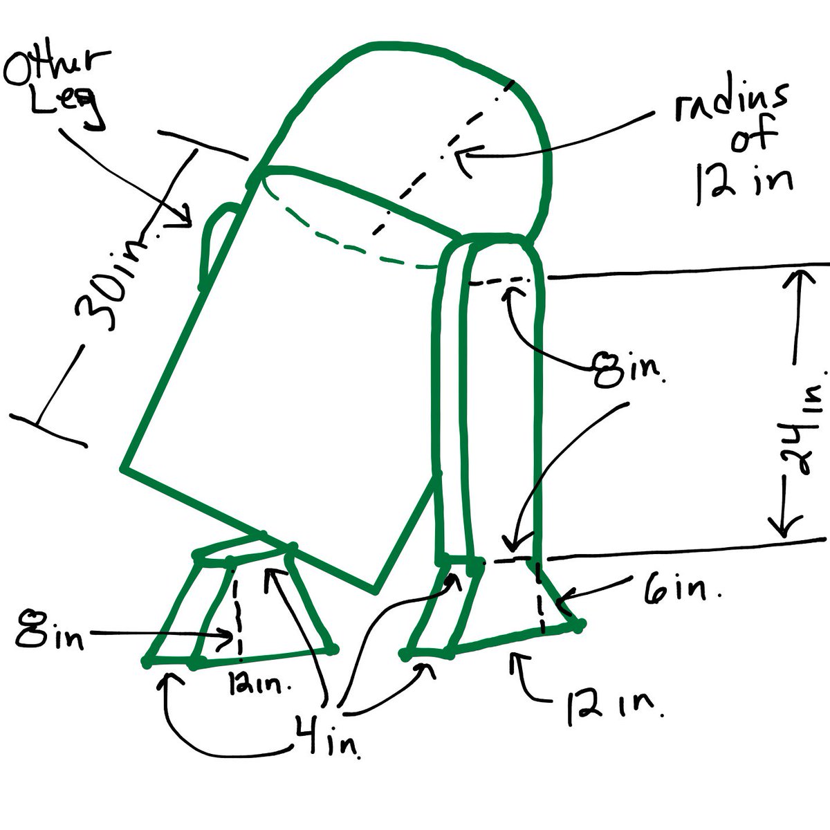kalawrence9's tweet photo. #MTH202 HW assignment after Thanksgiving break: finding the surface area & volume of #R2D2. #msmathchat #mathchat #starwars #RogueOne https://t.co/4DCG3QIr8M