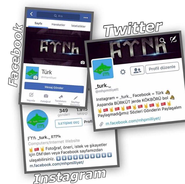 mhpmilliyett's tweet photo. Facebook, Instagram ve Twitter ile sizlerleyiz sayfalara desteklerinizi bekleriz #facebook #Instagram #twitter #Türk #_turk._ #mhpmilliyet https://t.co/hNrQUALTZR