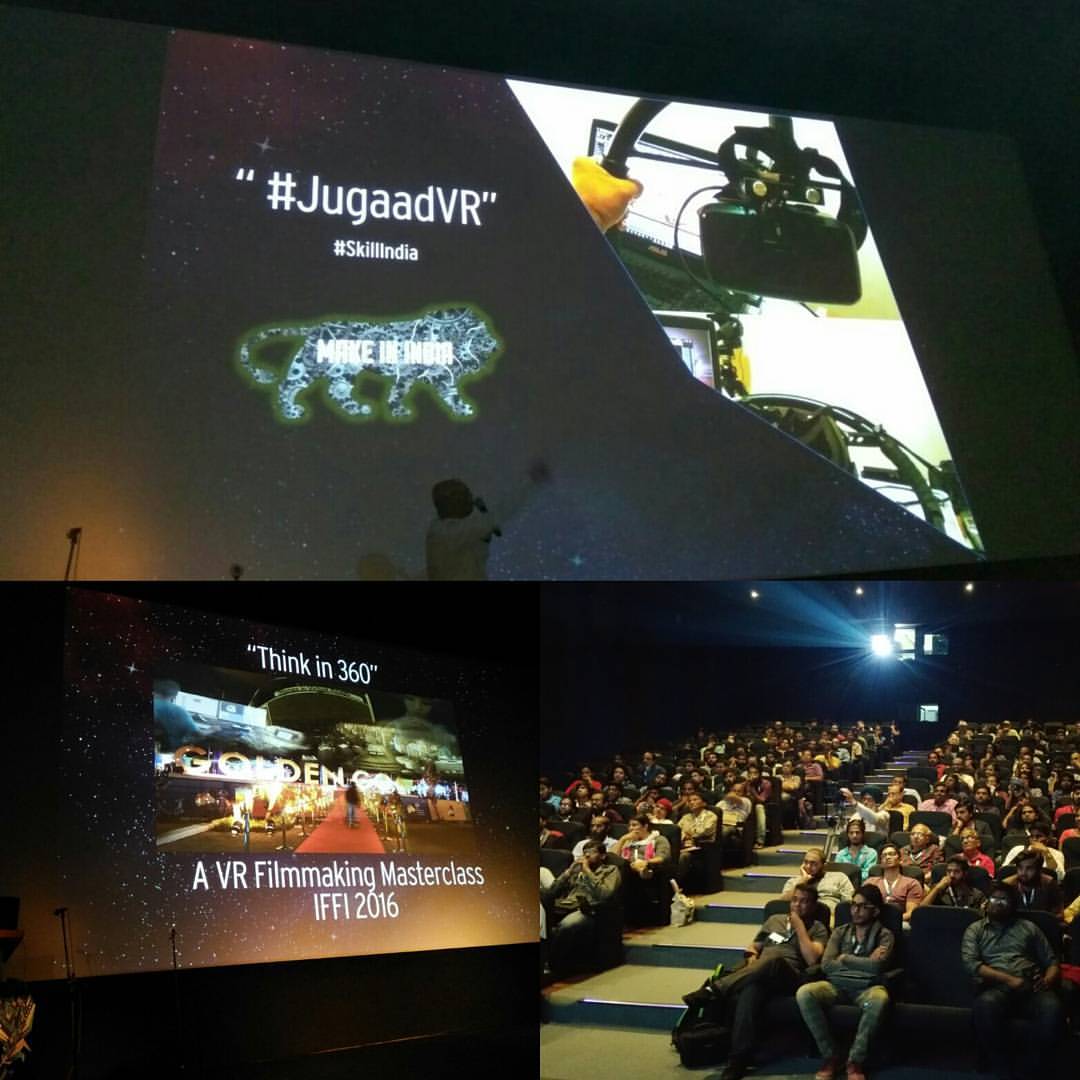cly3d's tweet photo. #JugaadVR A term coined at #IFF2016 's Think in 360 VR masterclass. #SkillIndia @NSDCINDIA @narendramodi #MakeInIndia https://t.co/f013fiTN21
