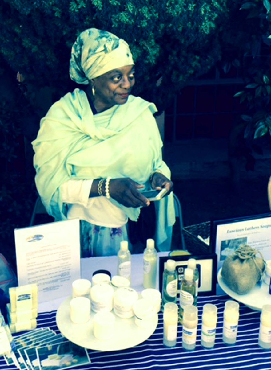 diasporabazaar's tweet photo. Welcoming 4th time vendor Muslimah Alabi of Luscious Lathers to the http://www.africandiasporabazaar 2016! All things culturally creative! https://t.co/CC1fkavUMf