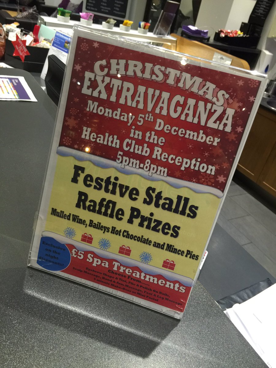 Only one more week to wait for the Christmas Extravaganza <a href="/TheChaseSpa/">The Chase Spa</a> Mon 5th Dec 5-8pm Stalls, prizes, demos &amp; £5 treatments