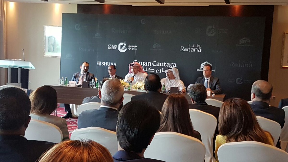 CayanGroup's tweet photo. @AhmedAlhatti Chairman of #CayanGroup "it is a great feeling to work with renowned #brands like @Rotana_Hotels & @shpoorjiproperties ” https://t.co/Di55ji2fL8